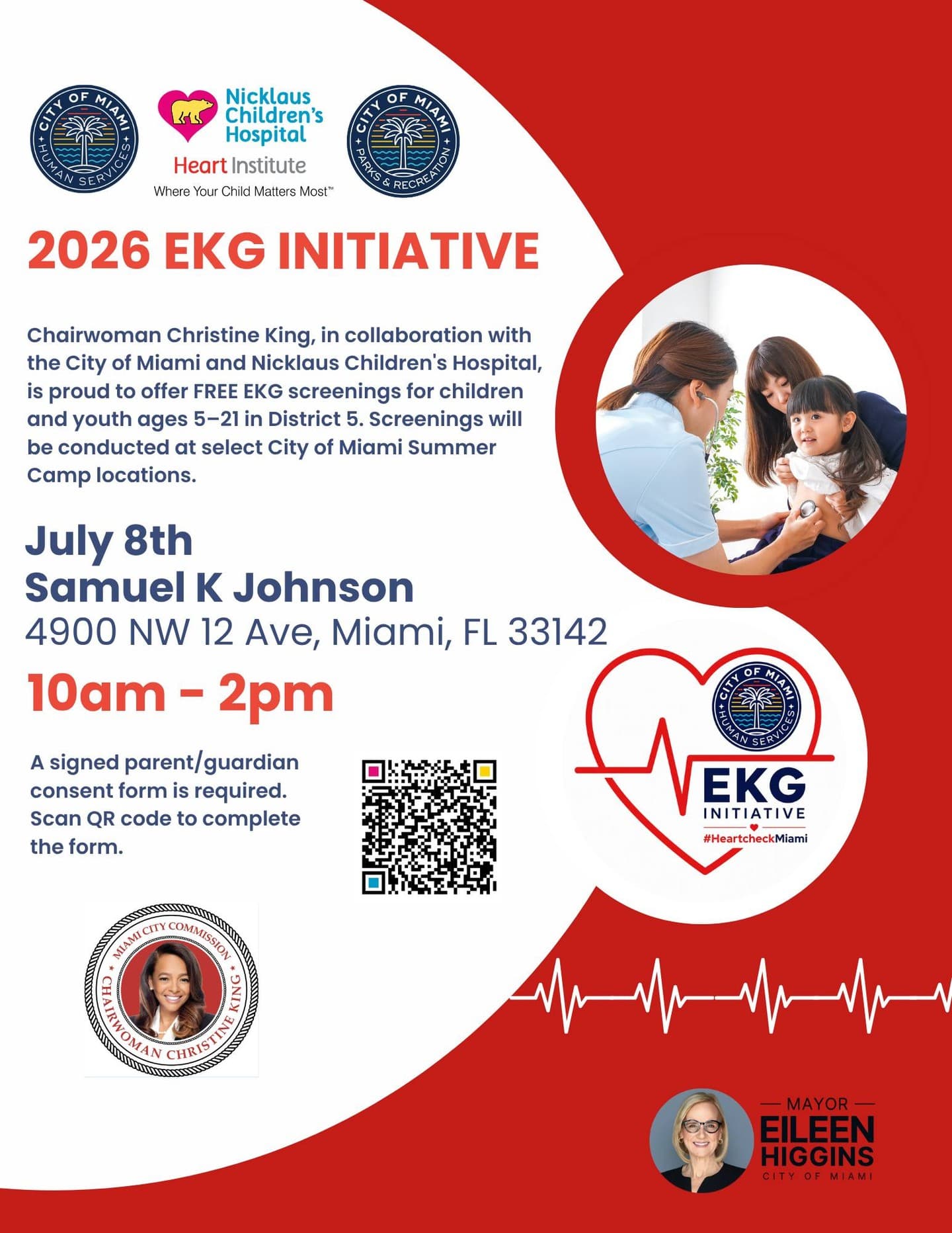 Free EKG Screenings for Children & Youth