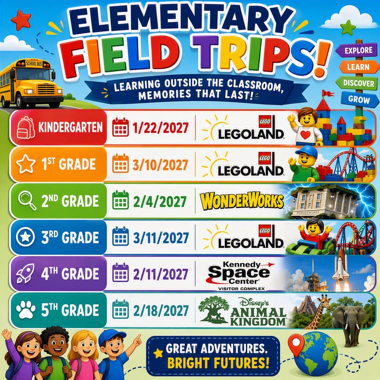 Elementary Field Trips