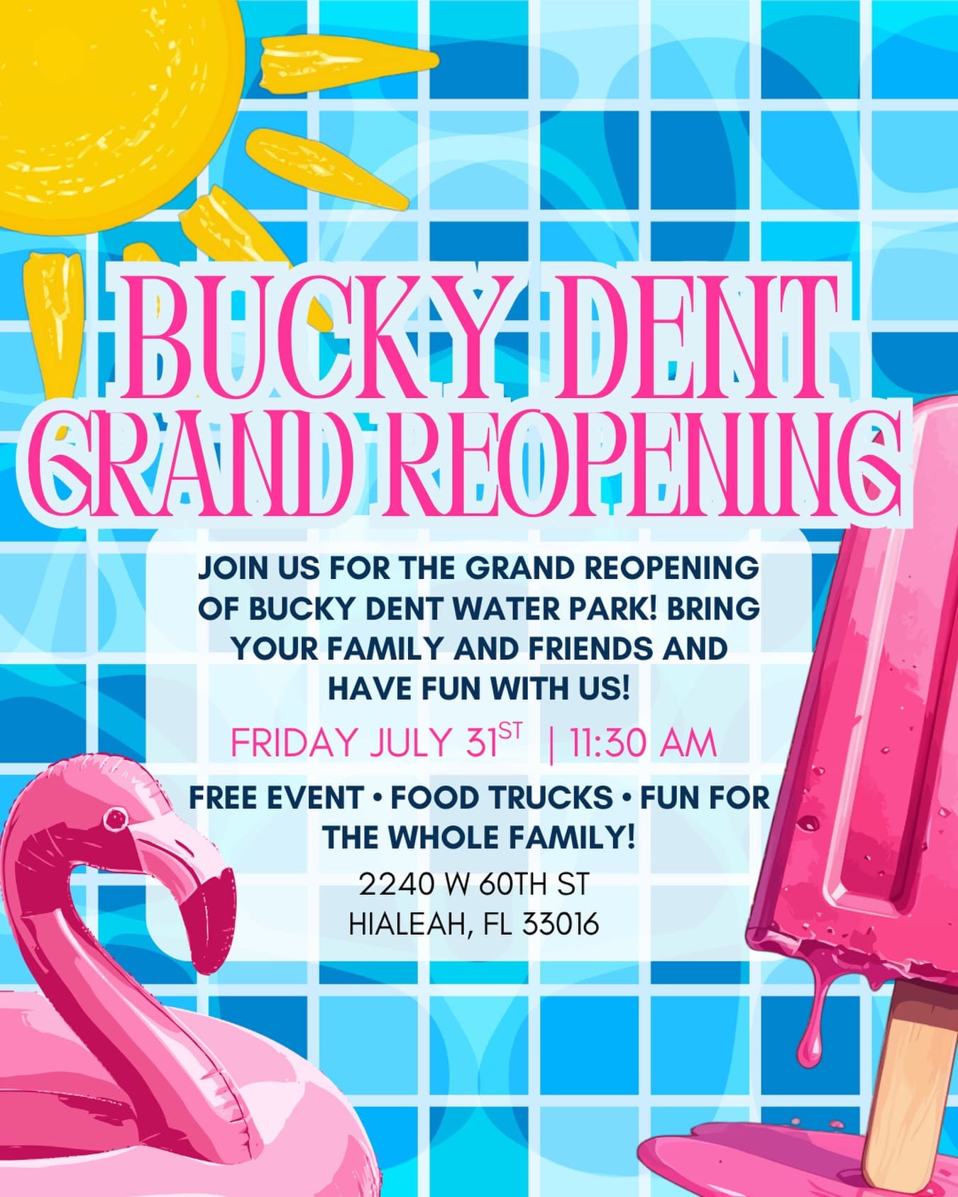 Bucky Dent Water Park Grand Reopening