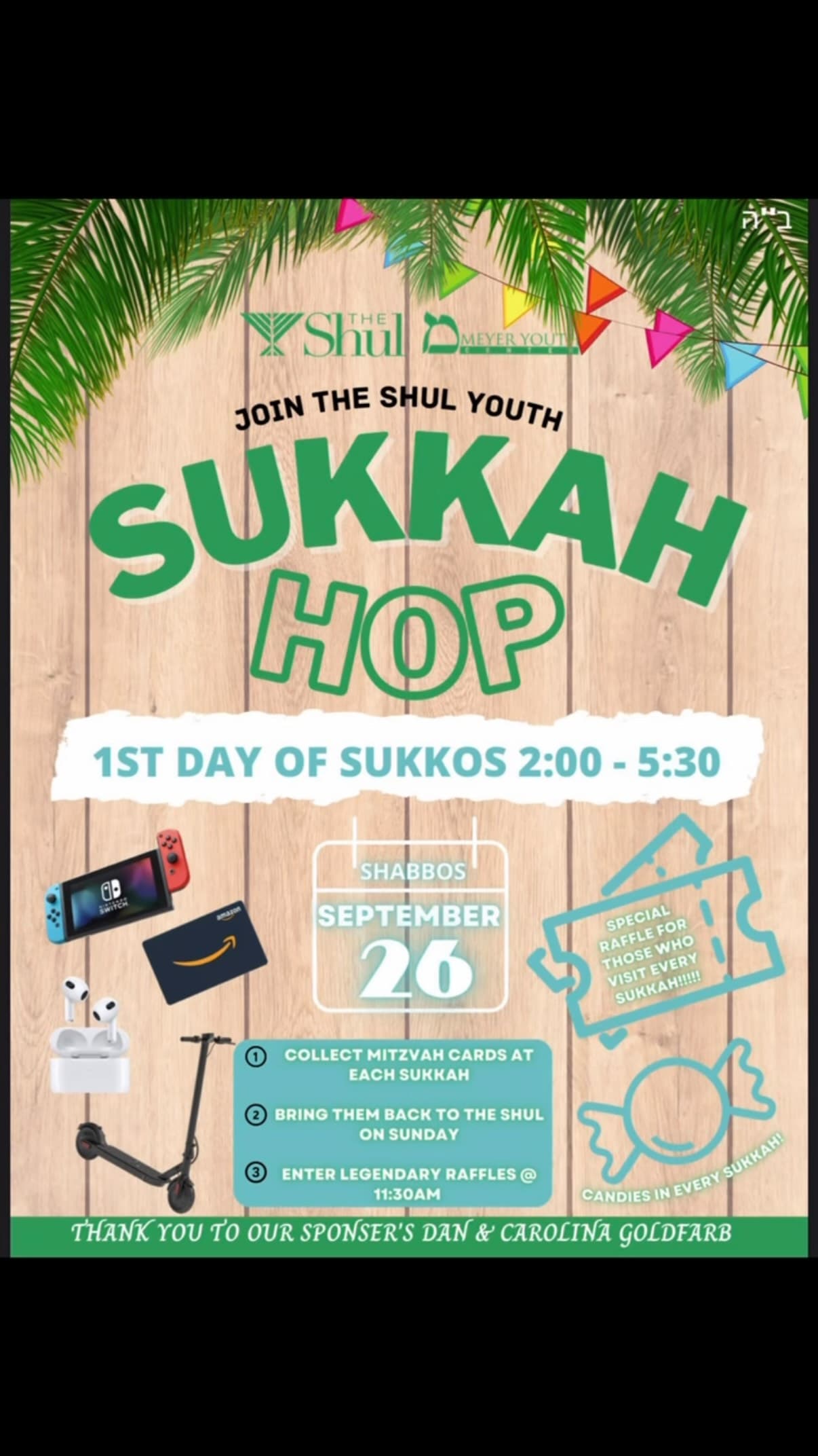 Shul Youth Sukkot Hop
