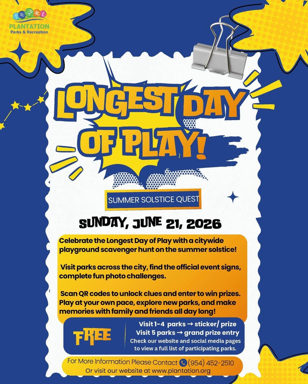 Longest Day of Play Summer Solstice Quest