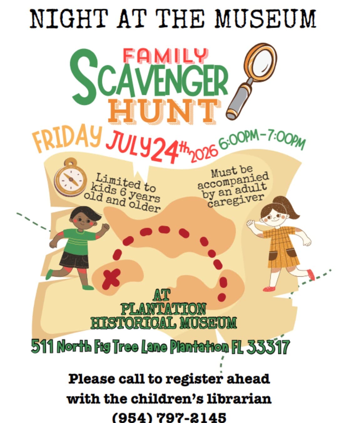 Family Scavenger Hunt at the Plantation Historical Museum