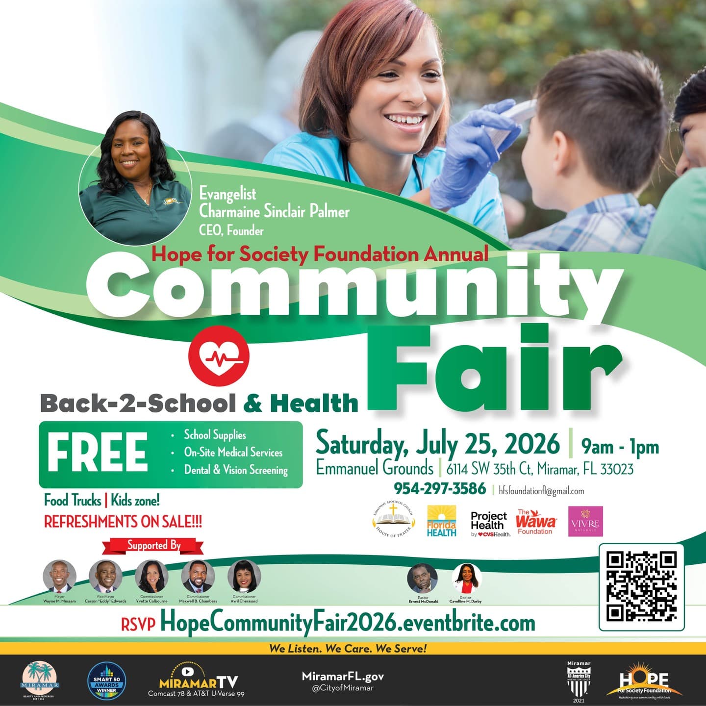 Hope for Society Foundation Annual Back-2-School & Health Fair