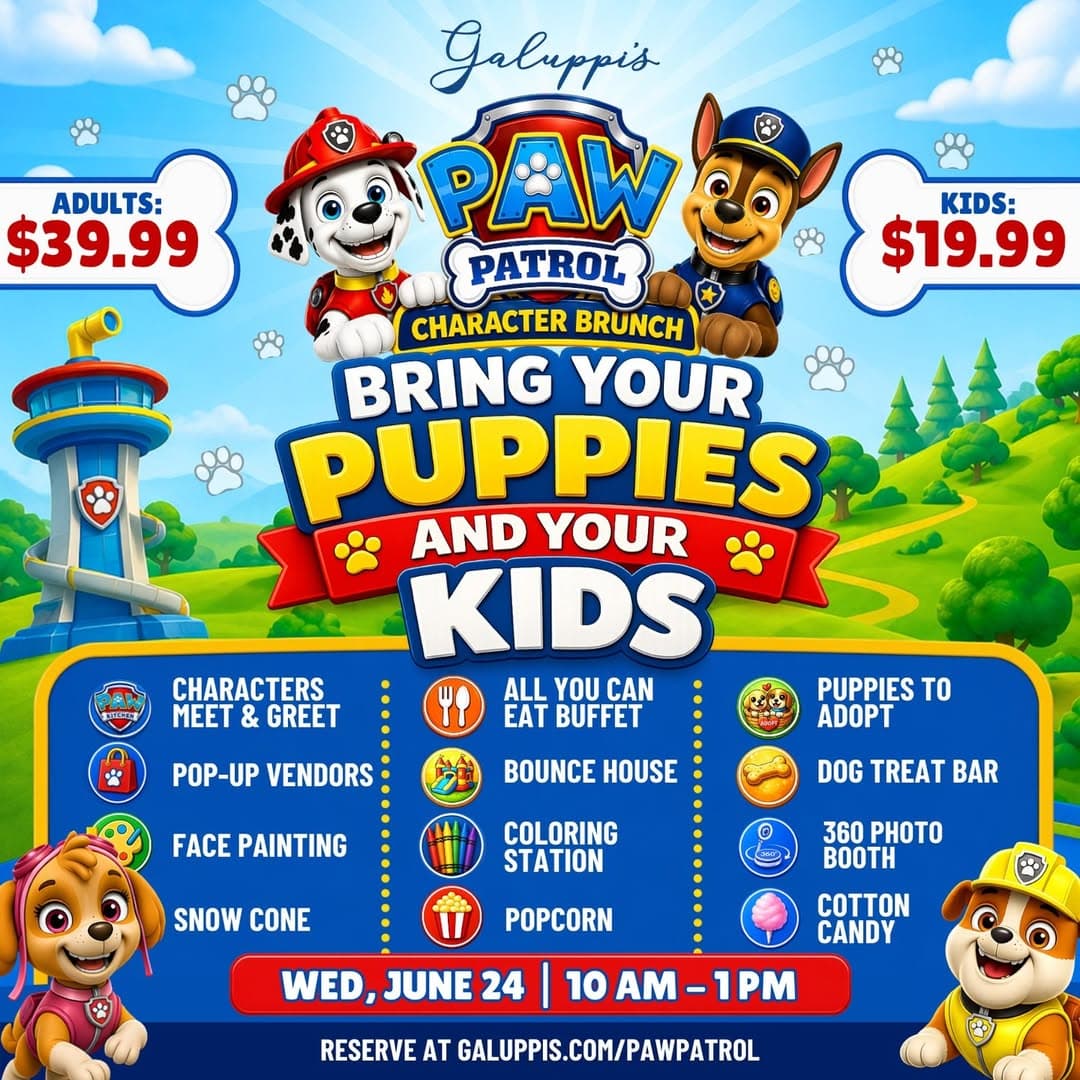 Paw Patrol Character Brunch