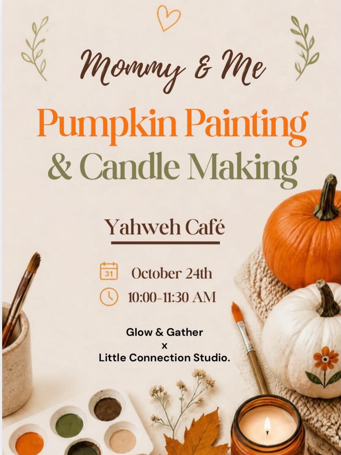 Mommy & Me Pumpkin Painting & Candle Making