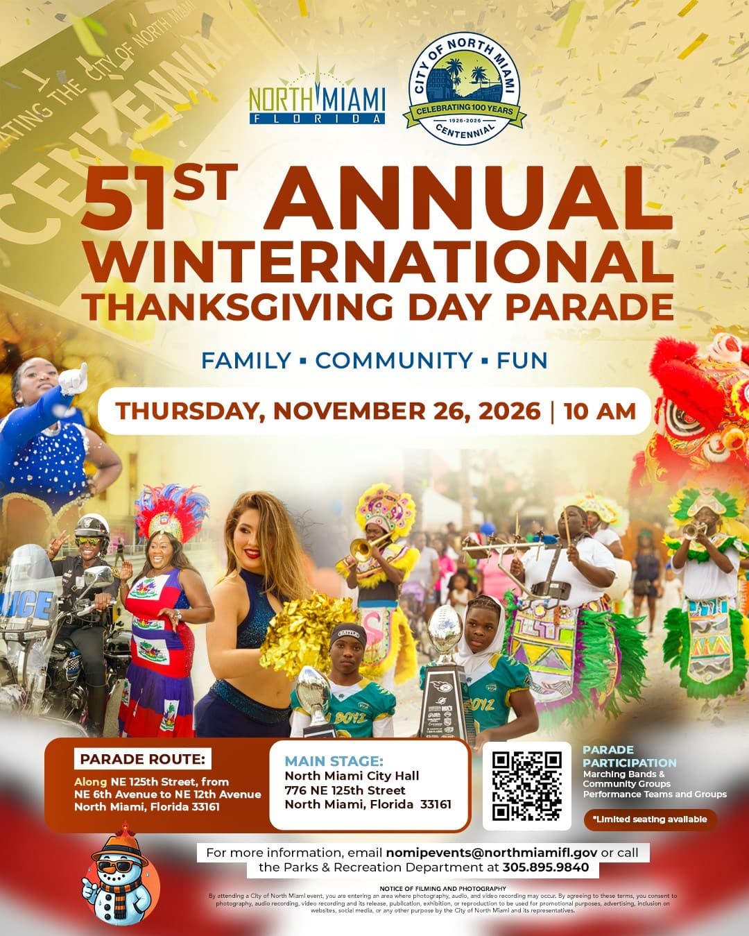 51st Annual WinterNational Thanksgiving Day Parade