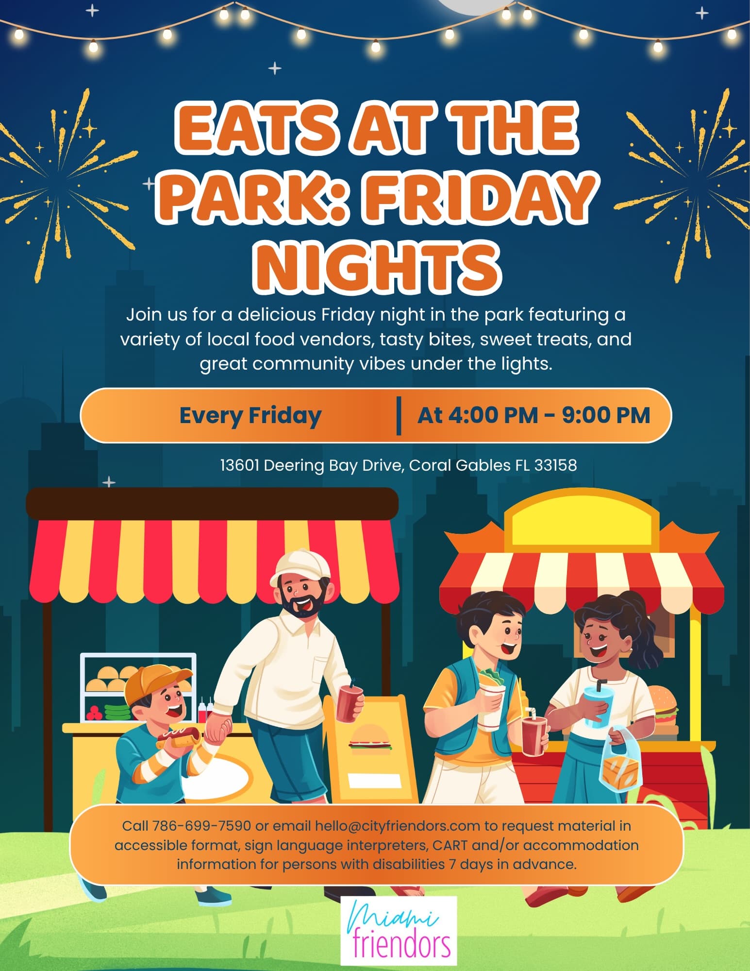 Family Food Fest Fridays at Chapman Field Park