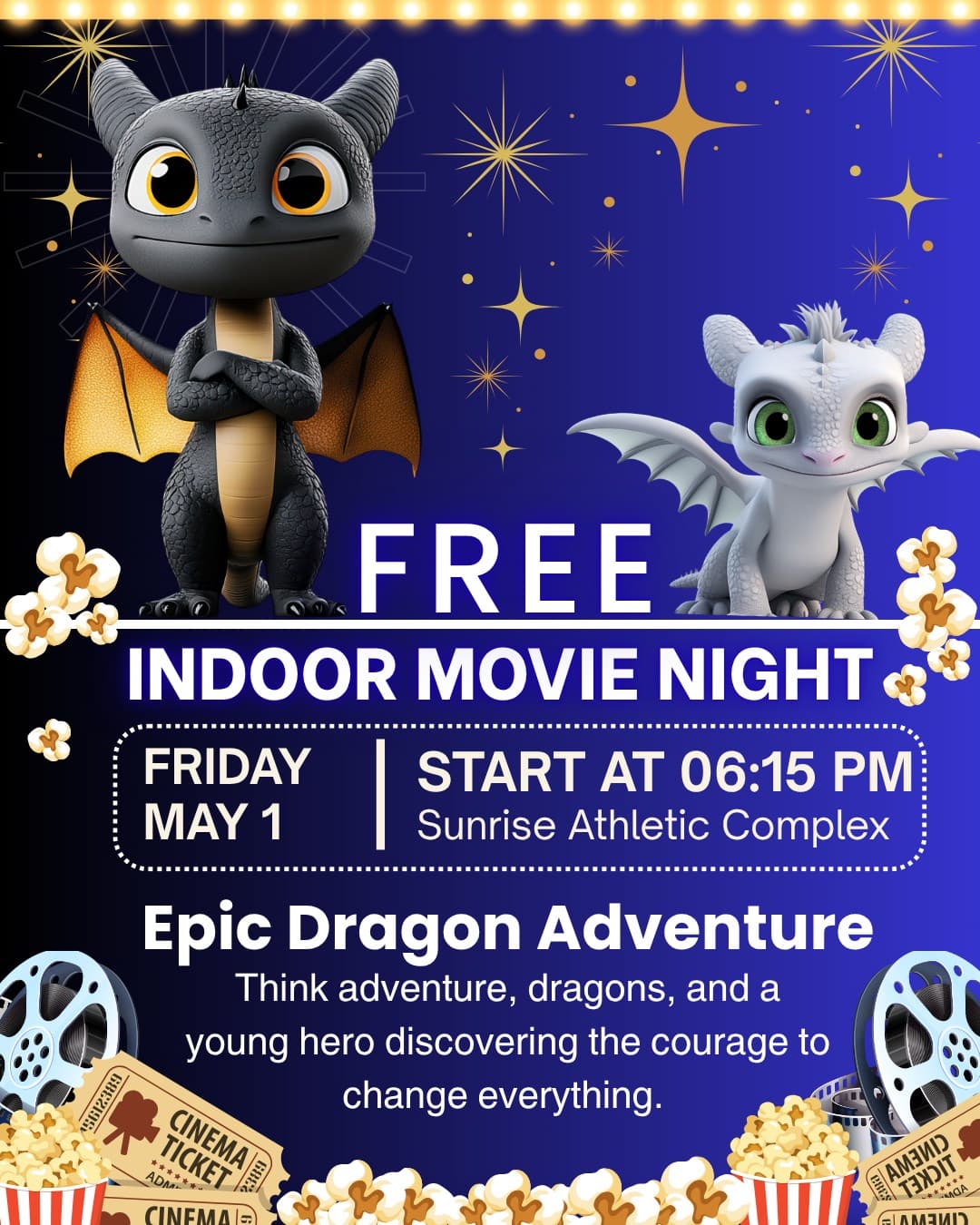 Indoor Movie Night: Epic Dragon Adventure