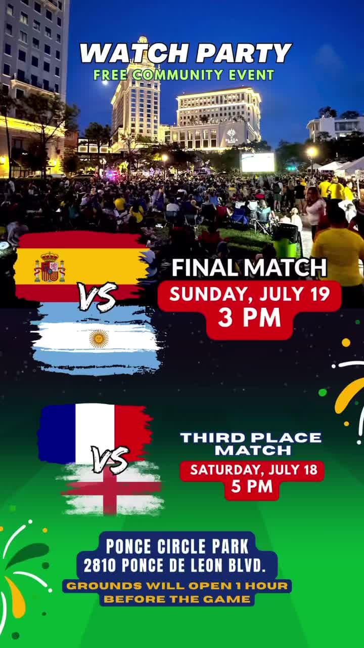 World Cup Final Weekend Watch Parties