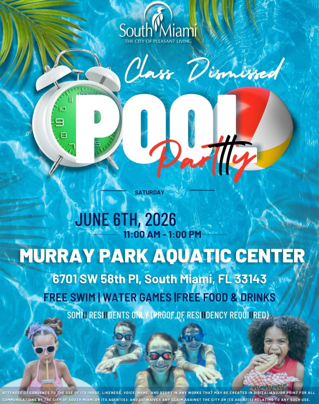 Class Dismissed Pool Party