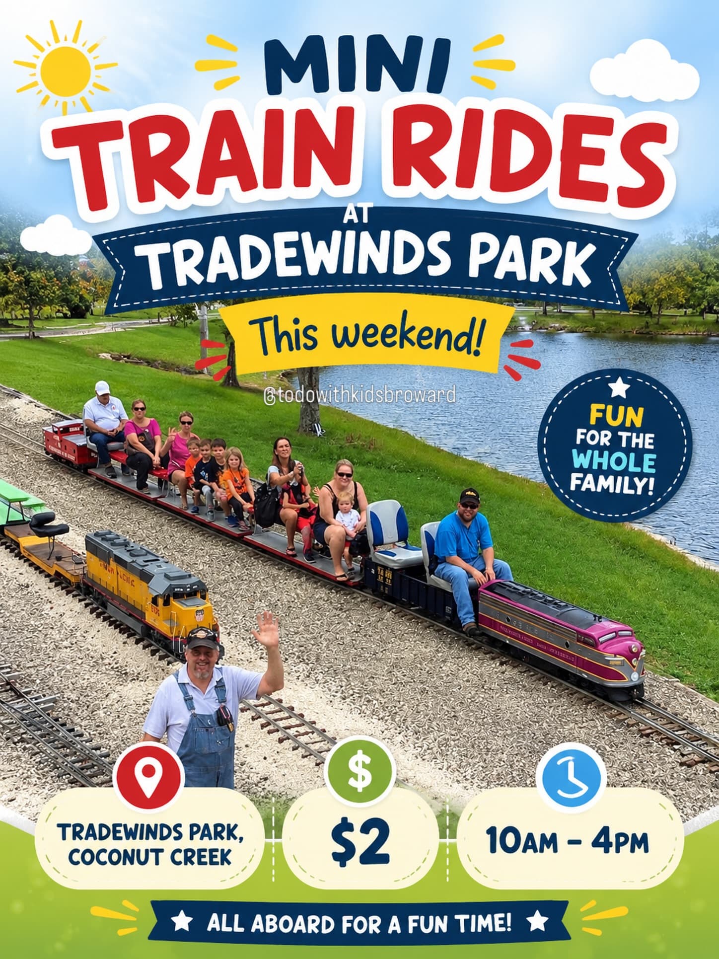 Mini Train Rides at Tradewinds Park