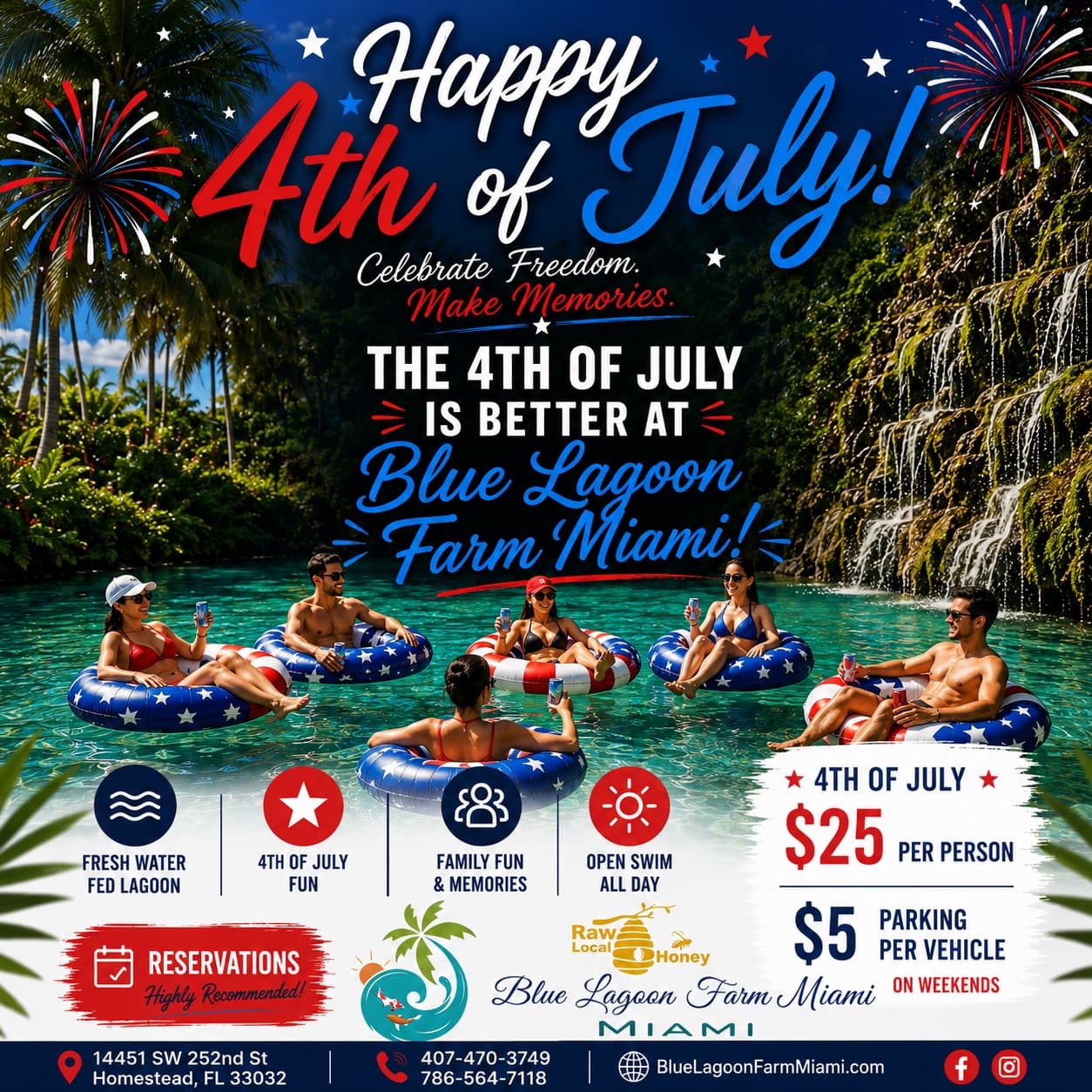 4th of July at Blue Lagoon Farm Miami