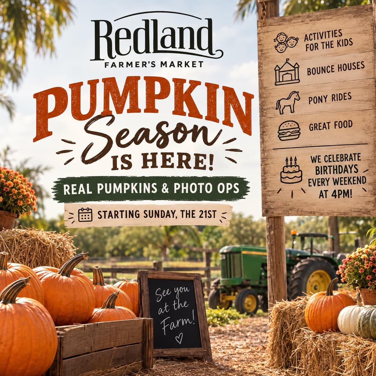 Redland Farmer's Market Pumpkin Season