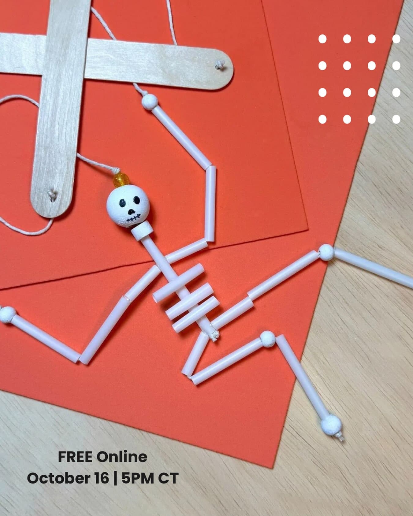 Miniature Skeleton Puppets Online Craft
