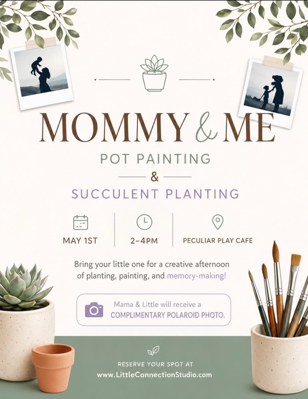Mommy & Me Pot Painting & Succulent Planting