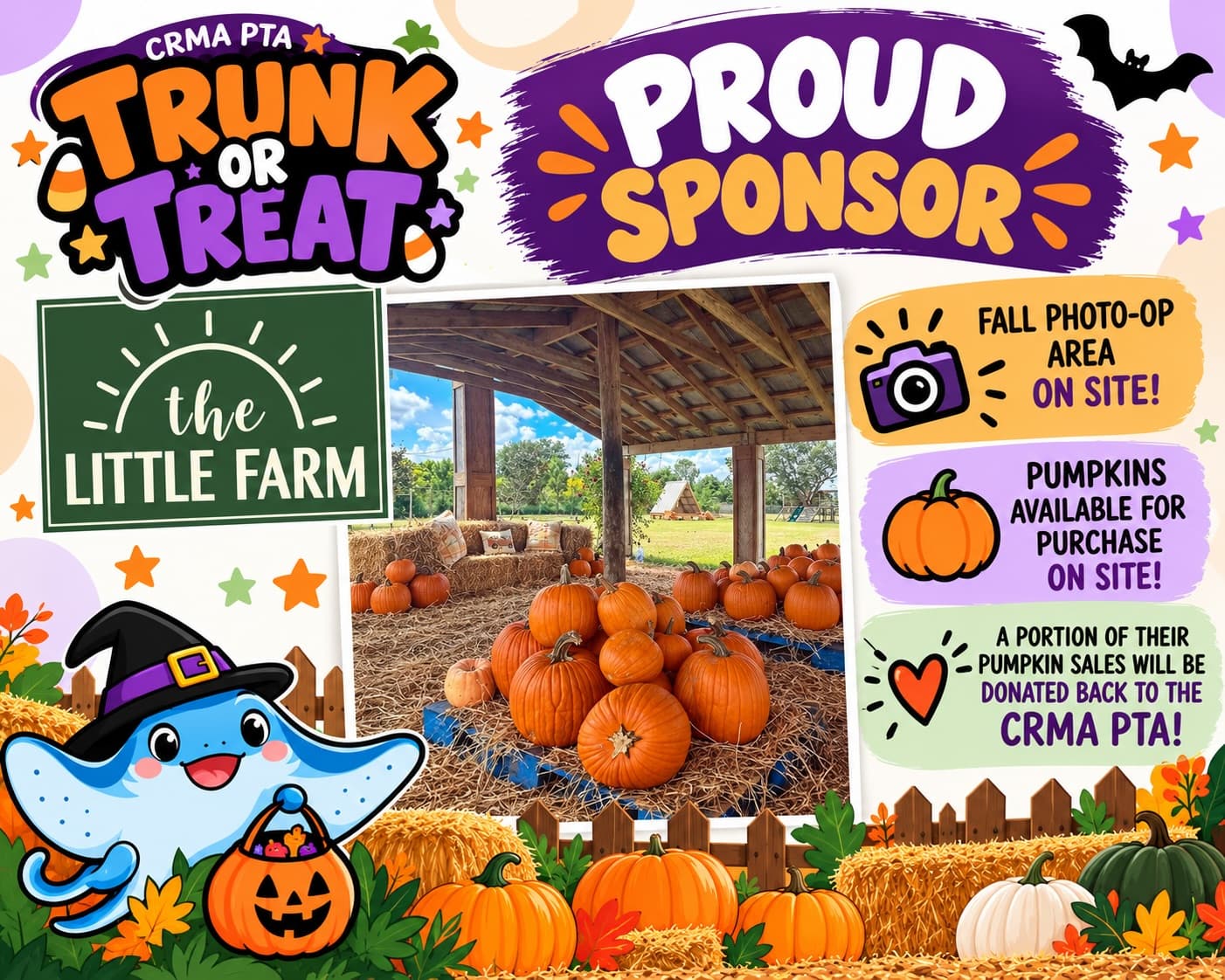 CRMA PTA Trunk or Treat with The Little Farm