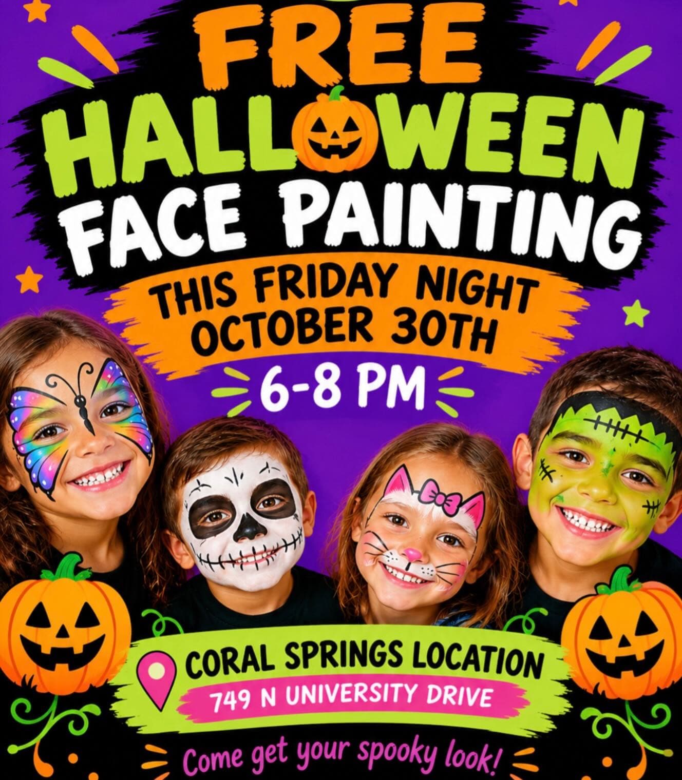 Free Halloween Face Painting
