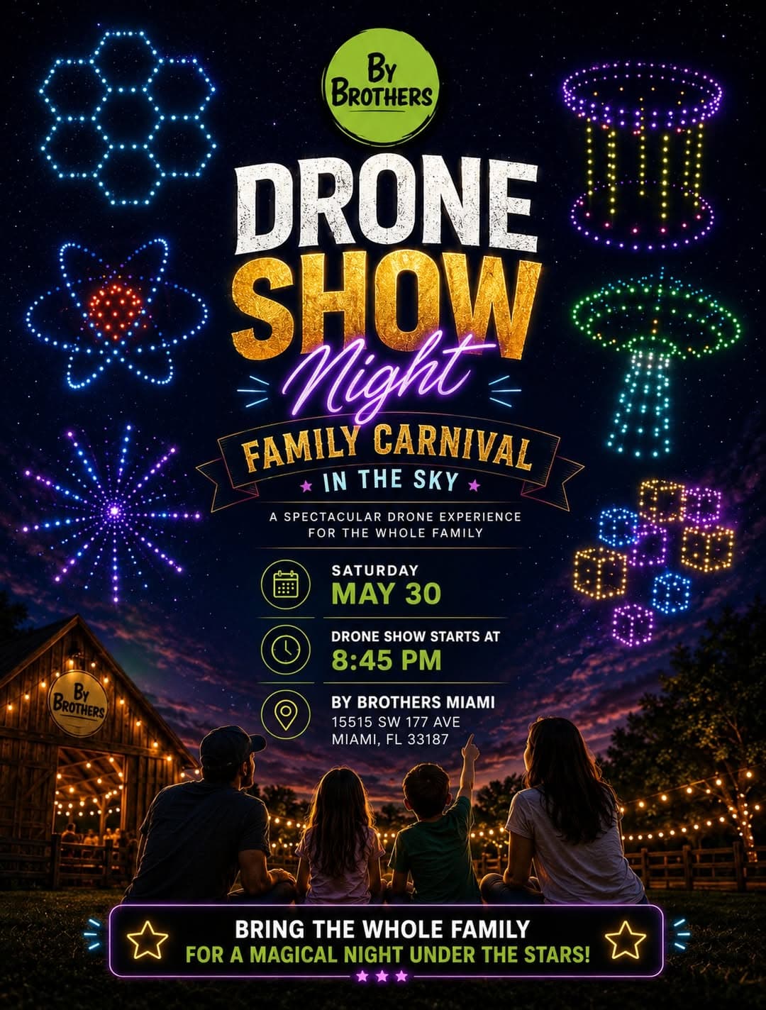 Drone Show Night: Family Carnival in the Sky