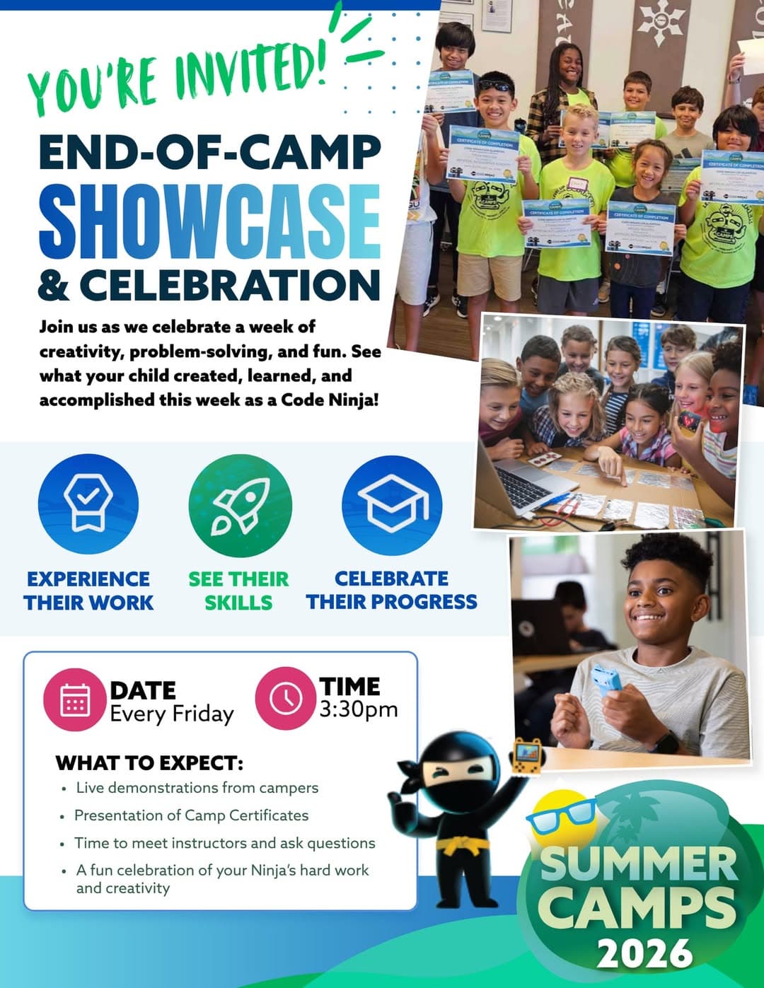 End-of-Camp Showcase & Celebration