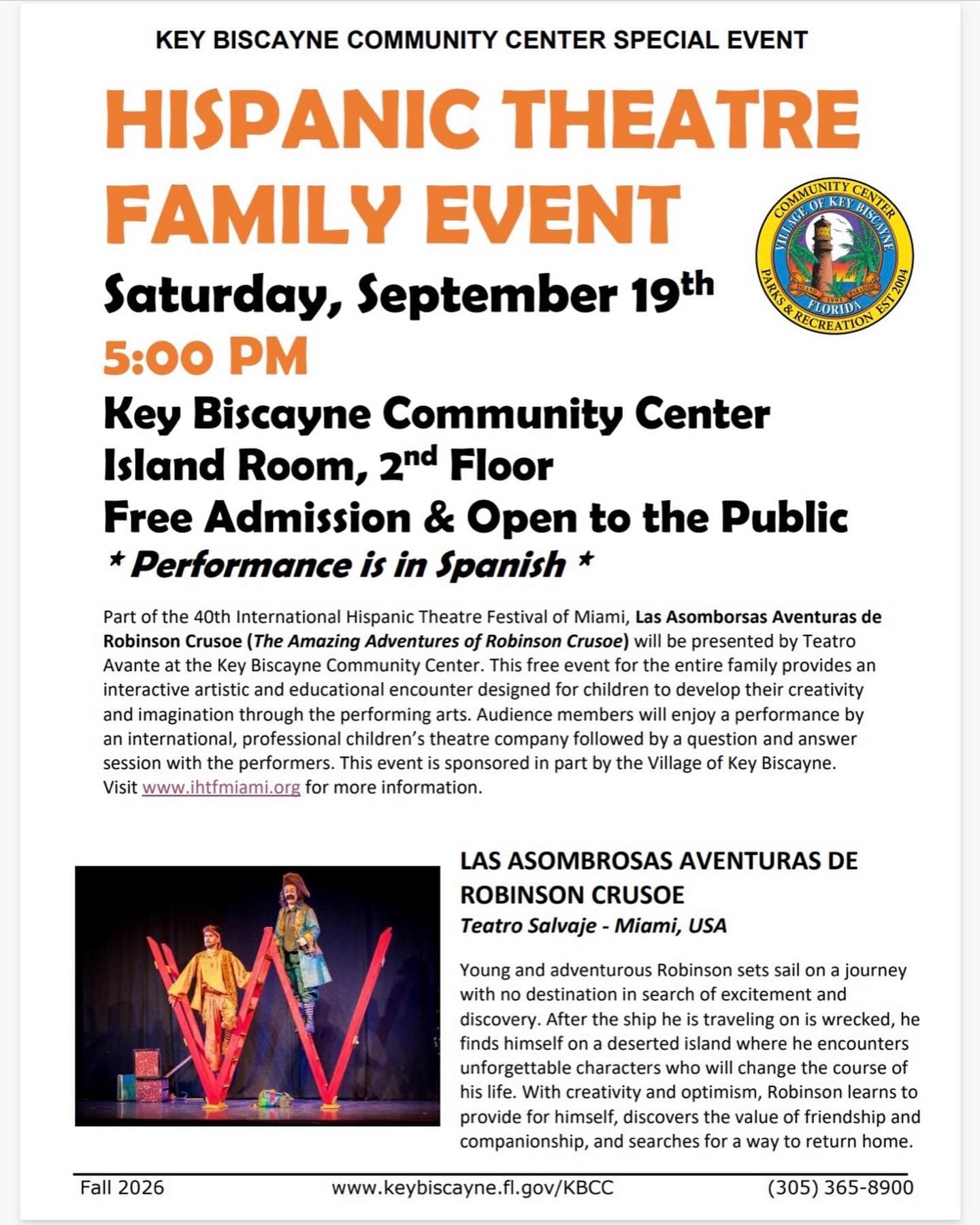 Hispanic Theatre Family Event