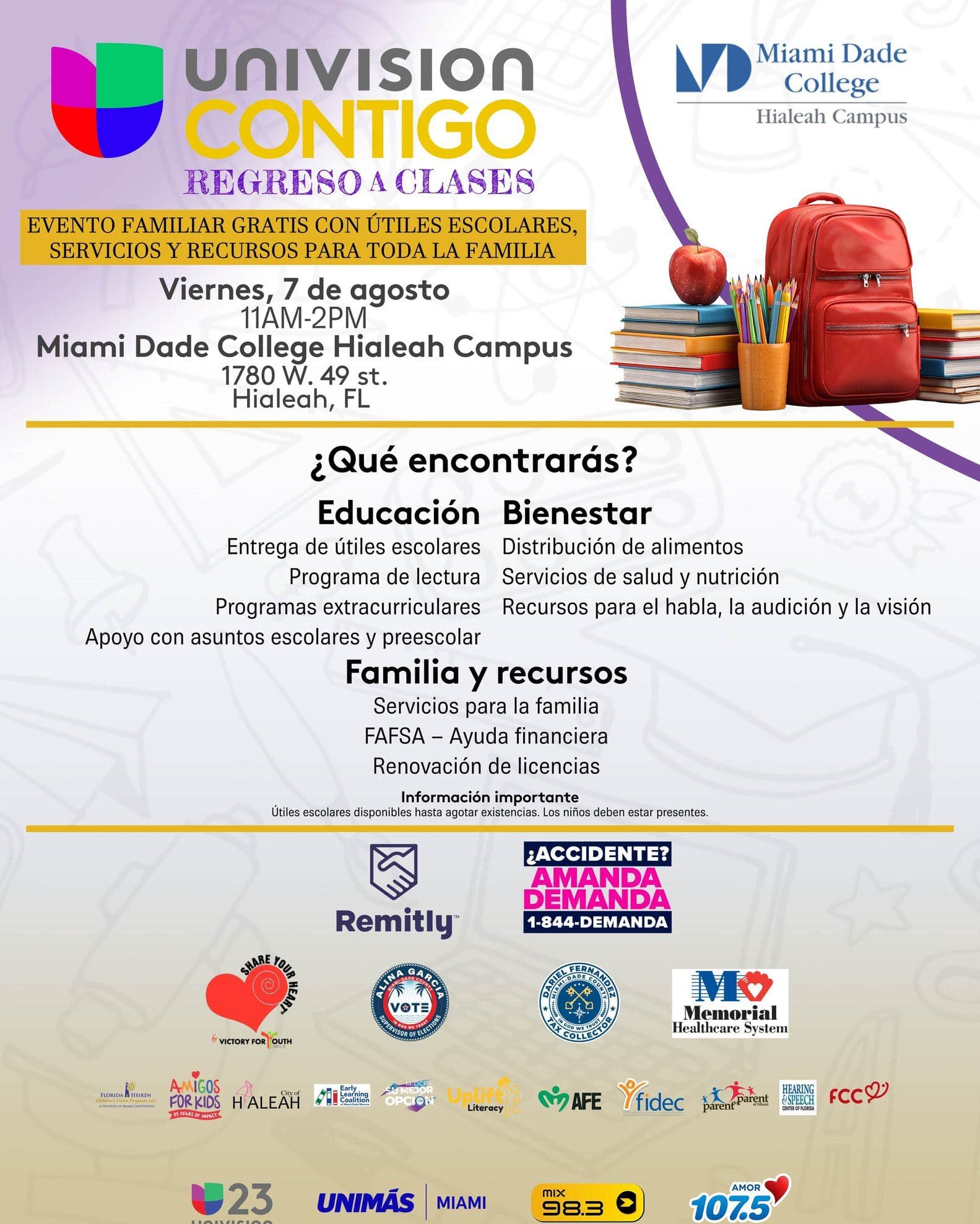 Univision Contigo: Back to School Event