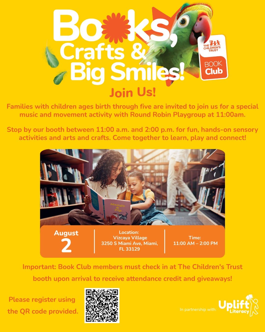 The Children's Trust Book Club Booth