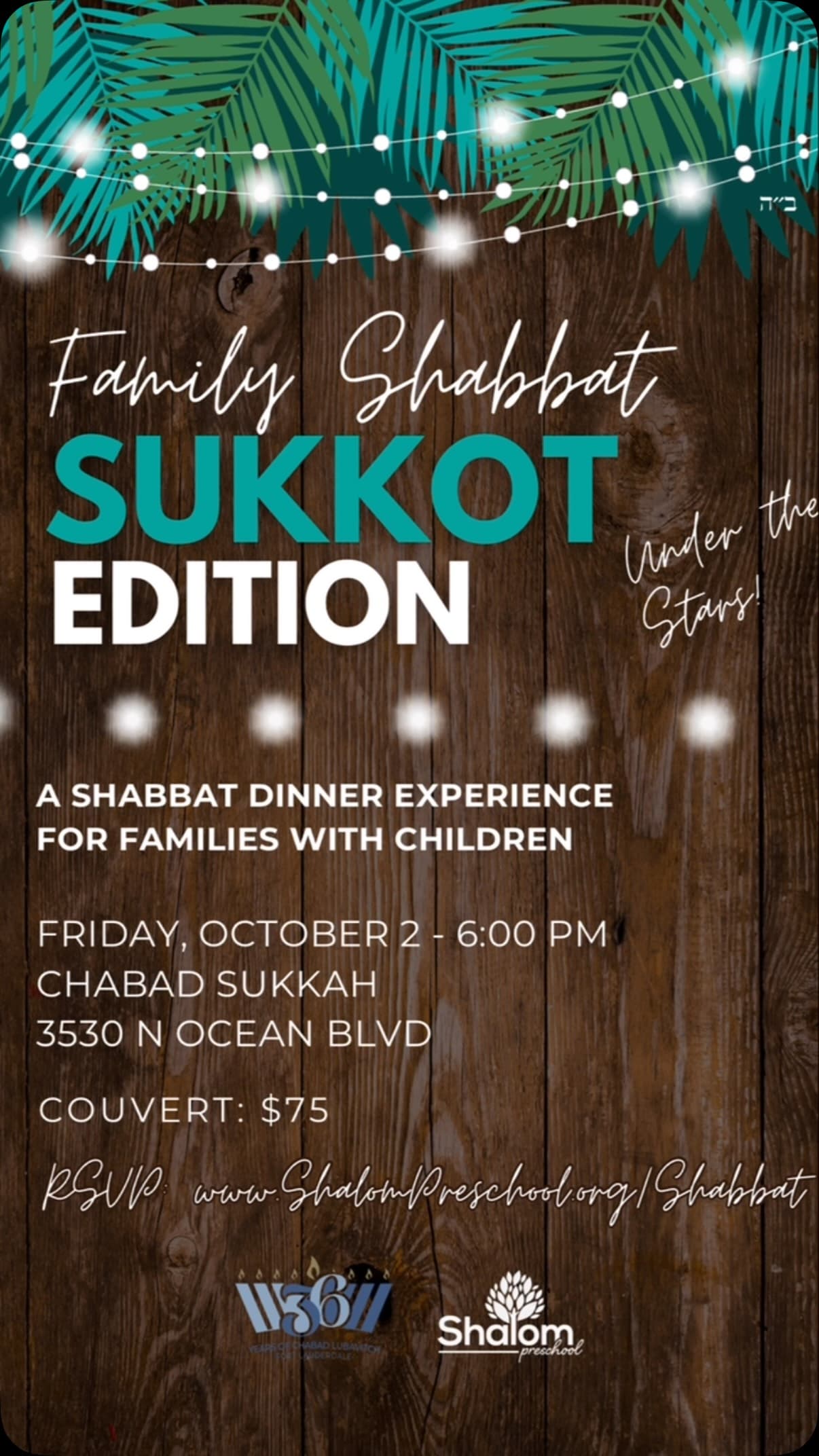 Family Shabbat Sukkot Edition