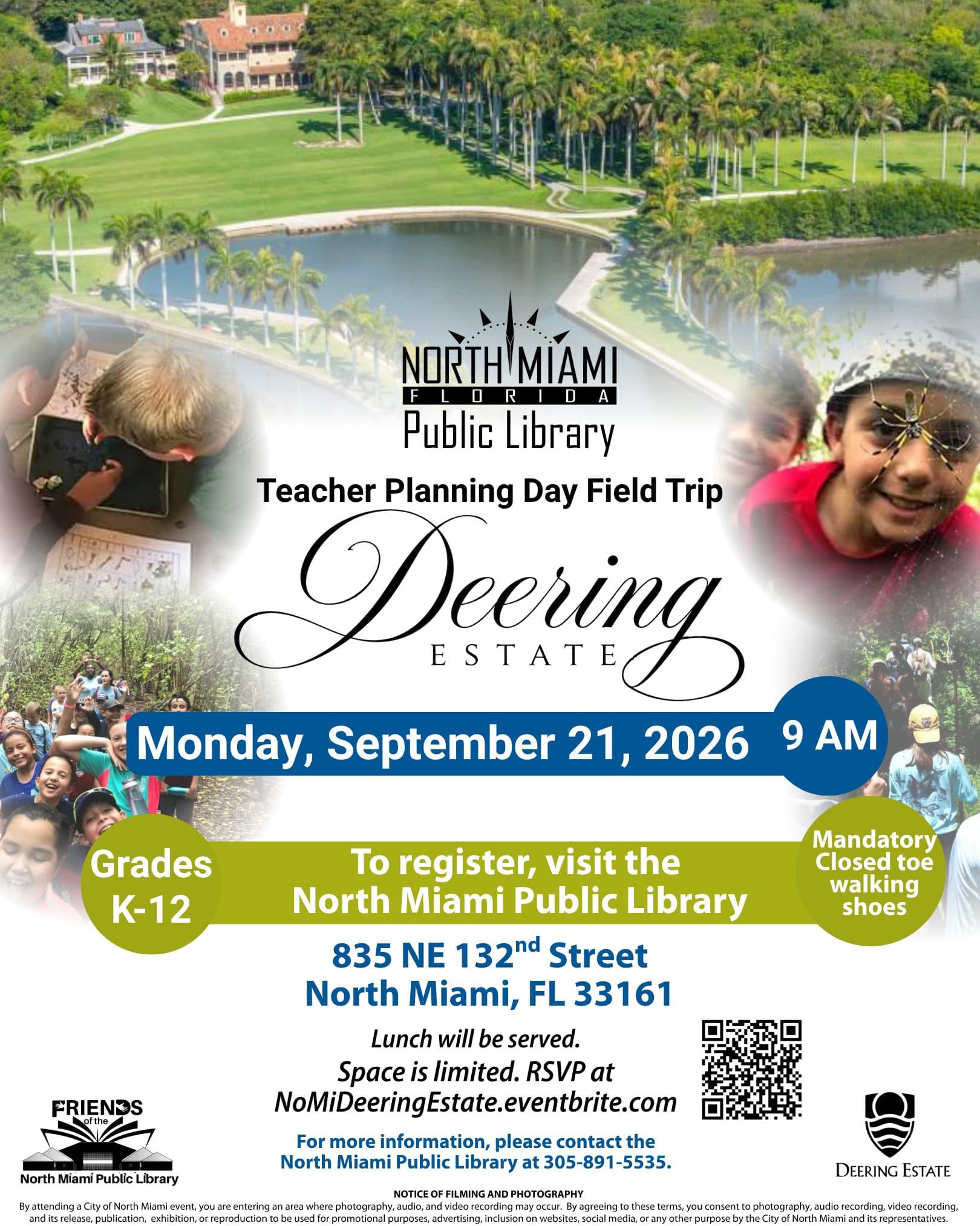 Teacher Planning Day Field Trip to Deering Estate