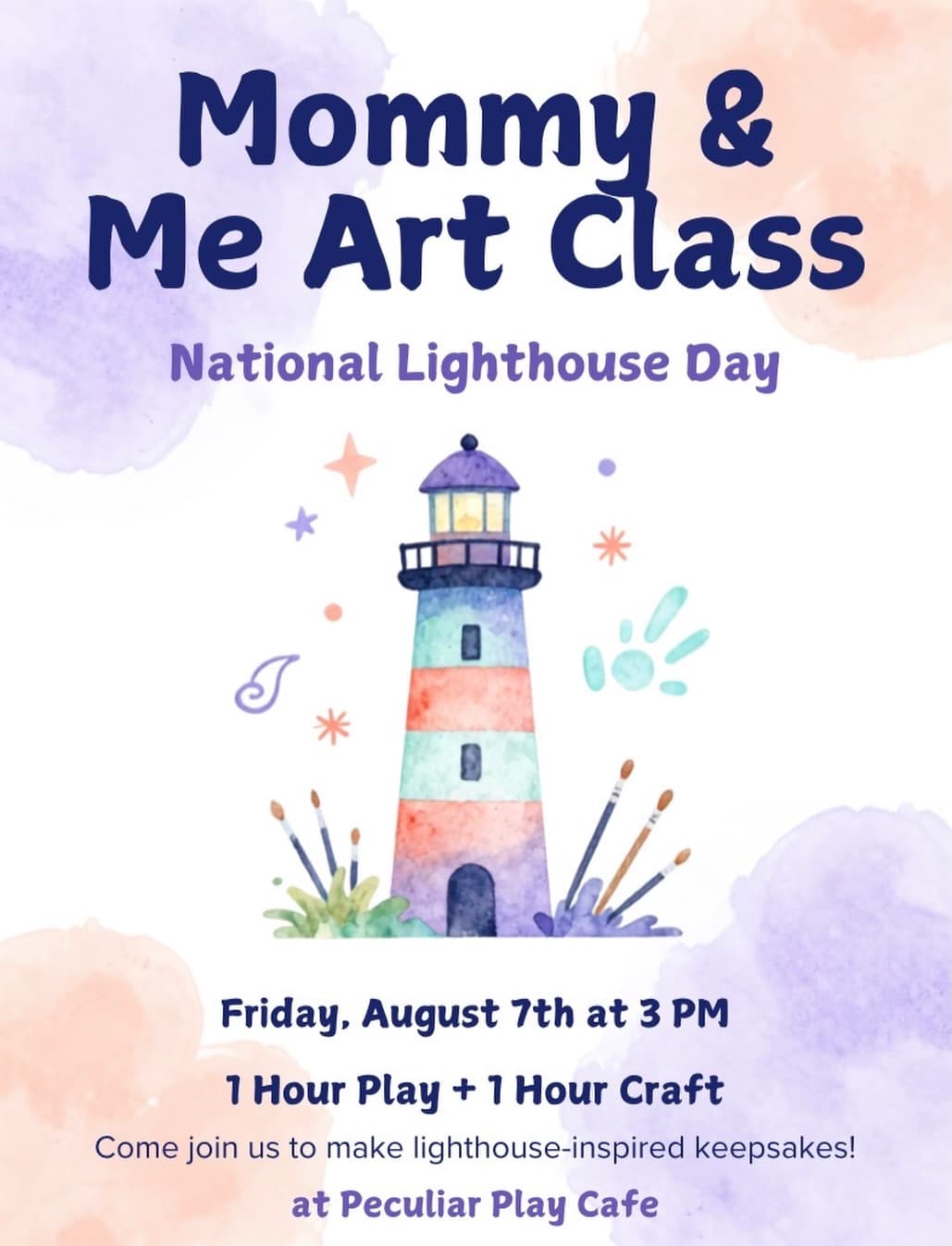 Mommy & Me Art Class - National Lighthouse Day