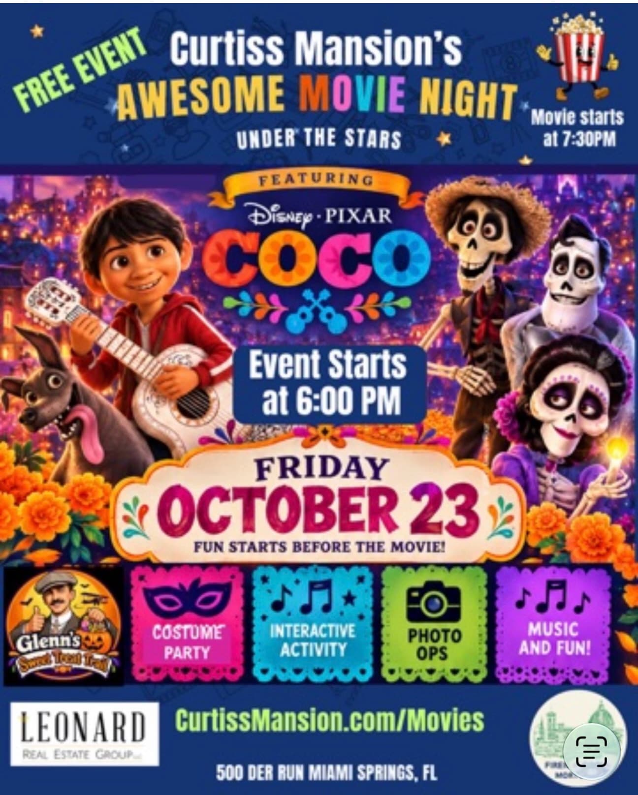 Curtiss Mansion's Awesome Movie Night Under The Stars