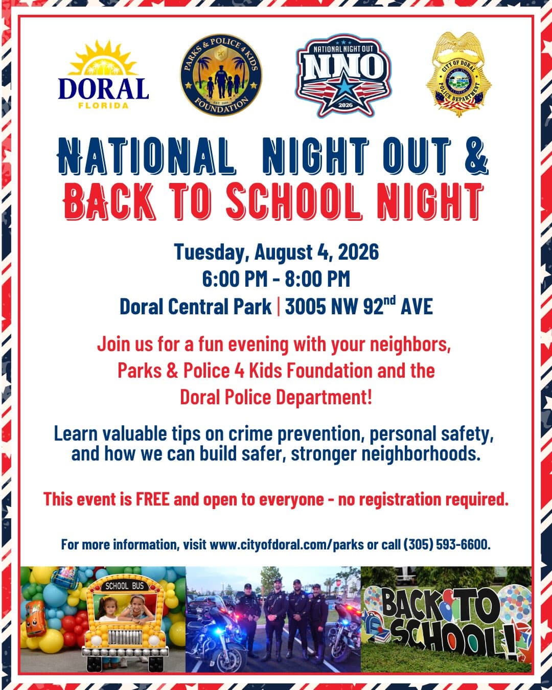 National Night Out & Back to School Night