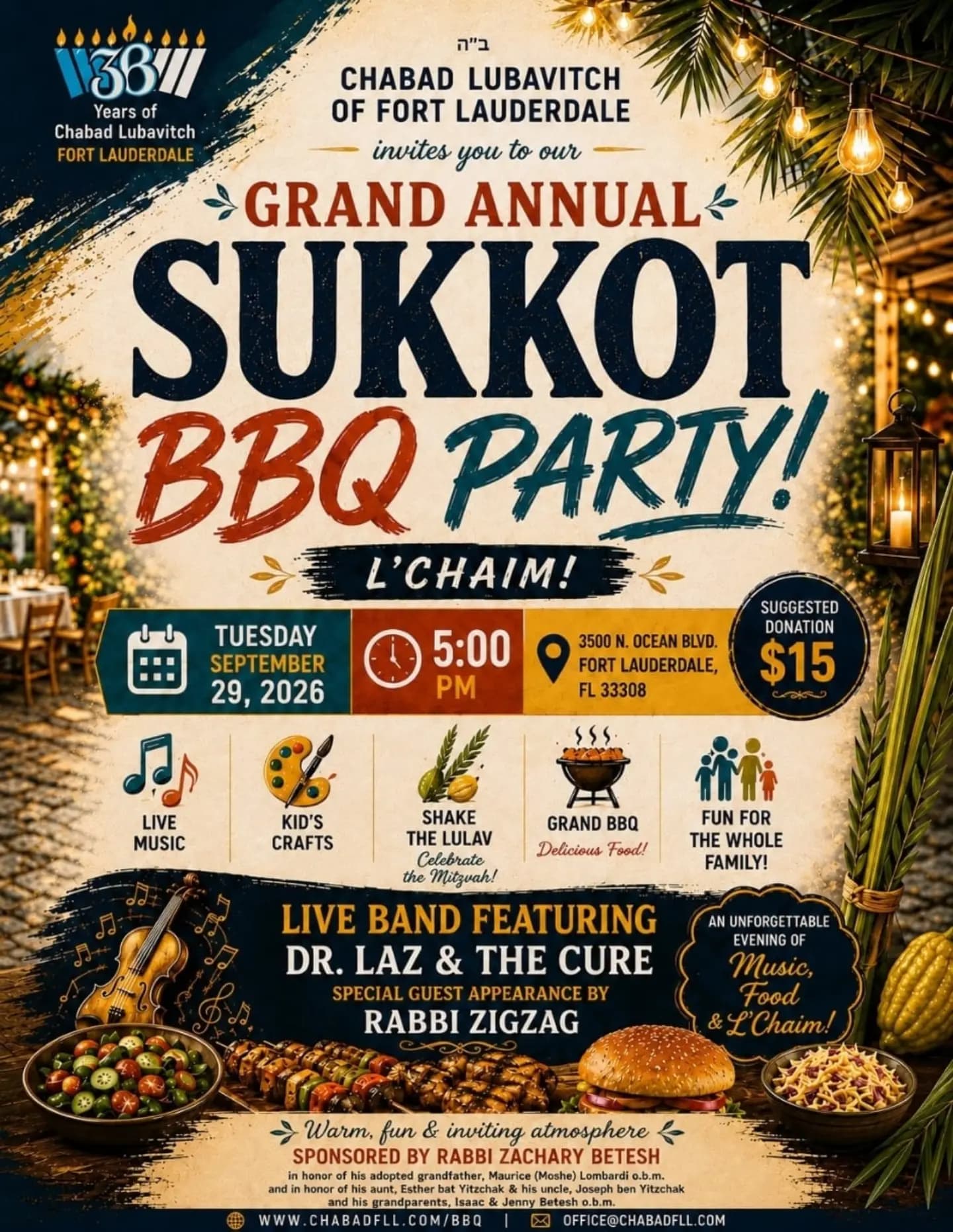 Grand Annual Sukkot BBQ Party