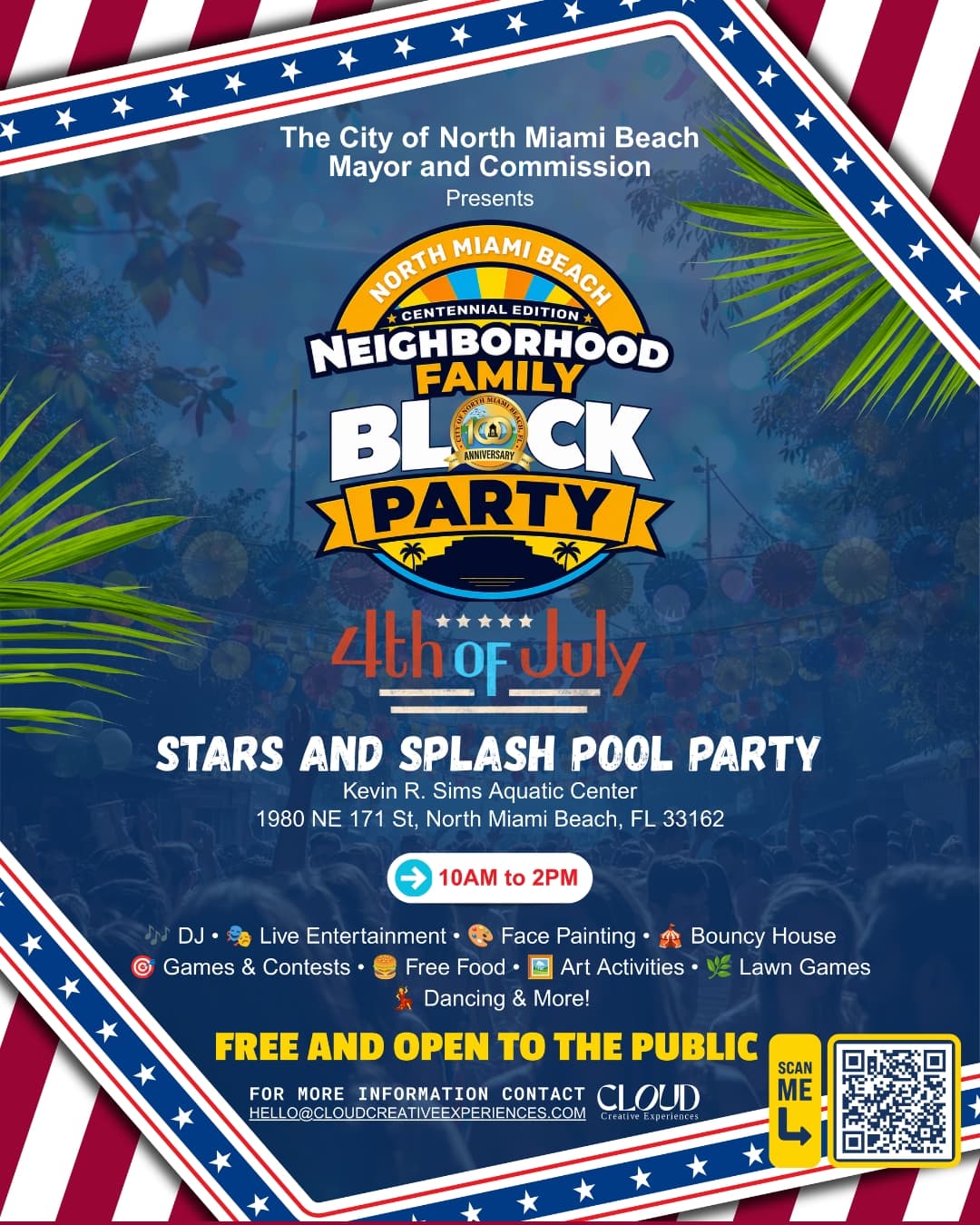 Neighborhood Family Block Party: Stars and Splash Pool Party
