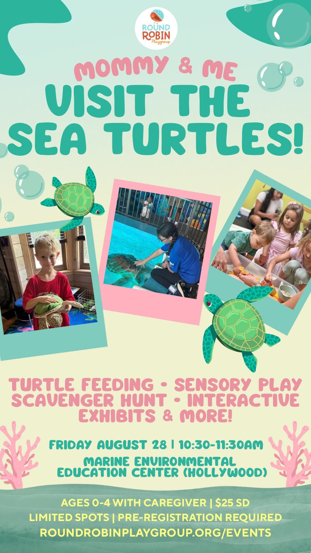 Mommy & Me Visit the Sea Turtles!