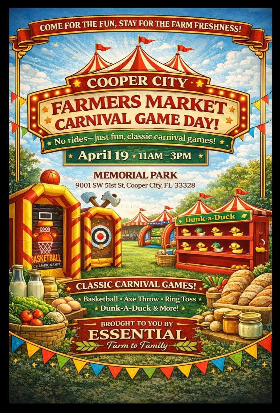 Cooper City Farmers Market Carnival Game Day