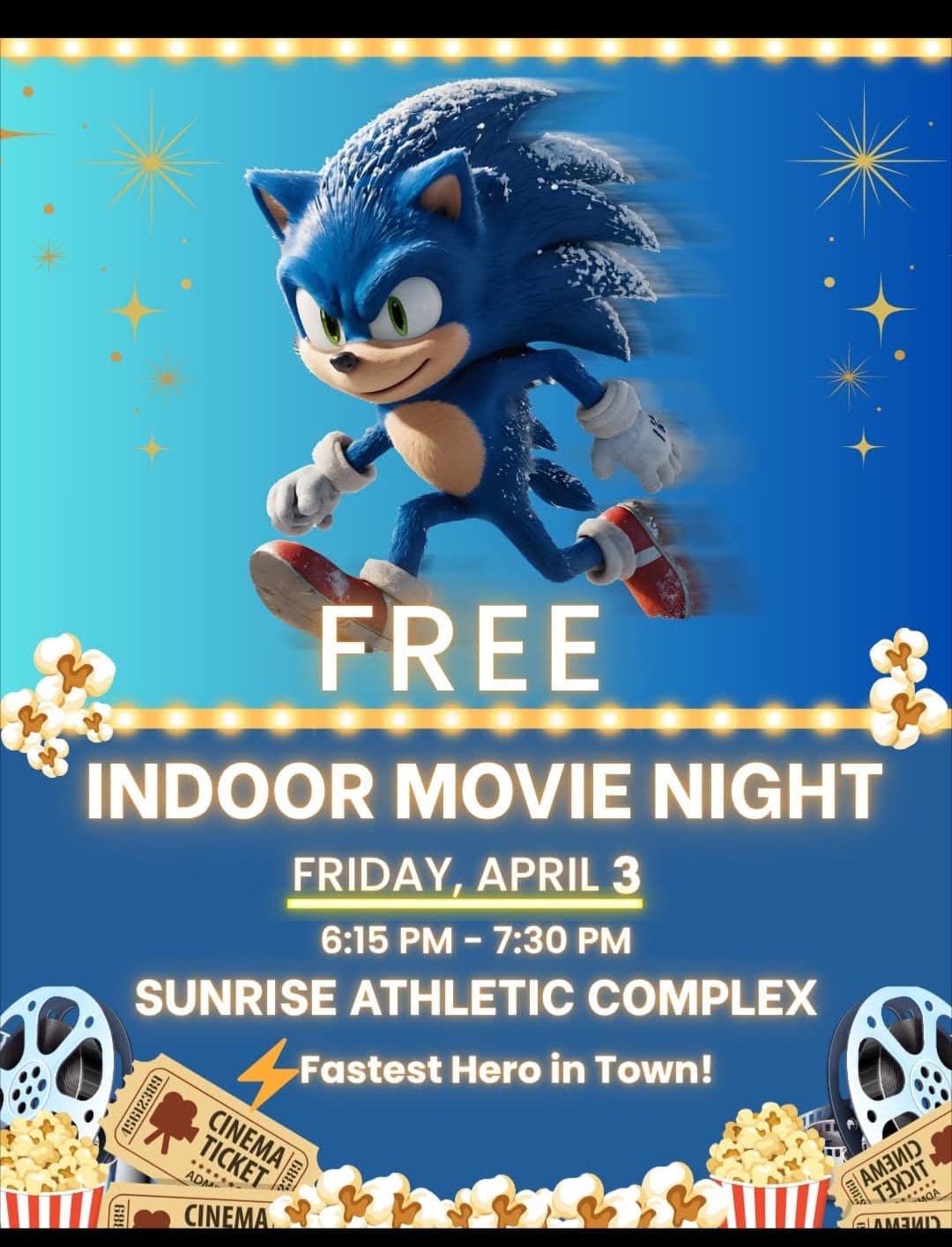 Indoor Movie Night - Sonic the Hedgehog