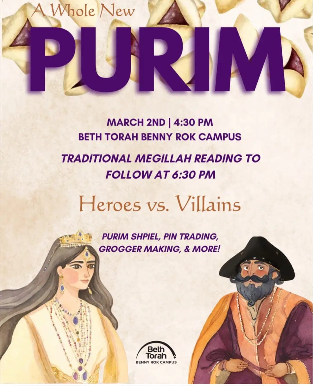 A Whole New Purim: Heroes vs. Villains
