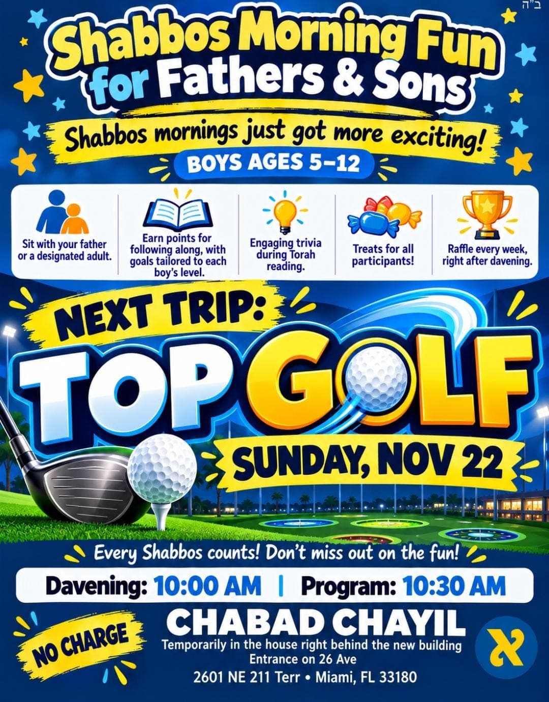 Top Golf Trip for Boys and Dads