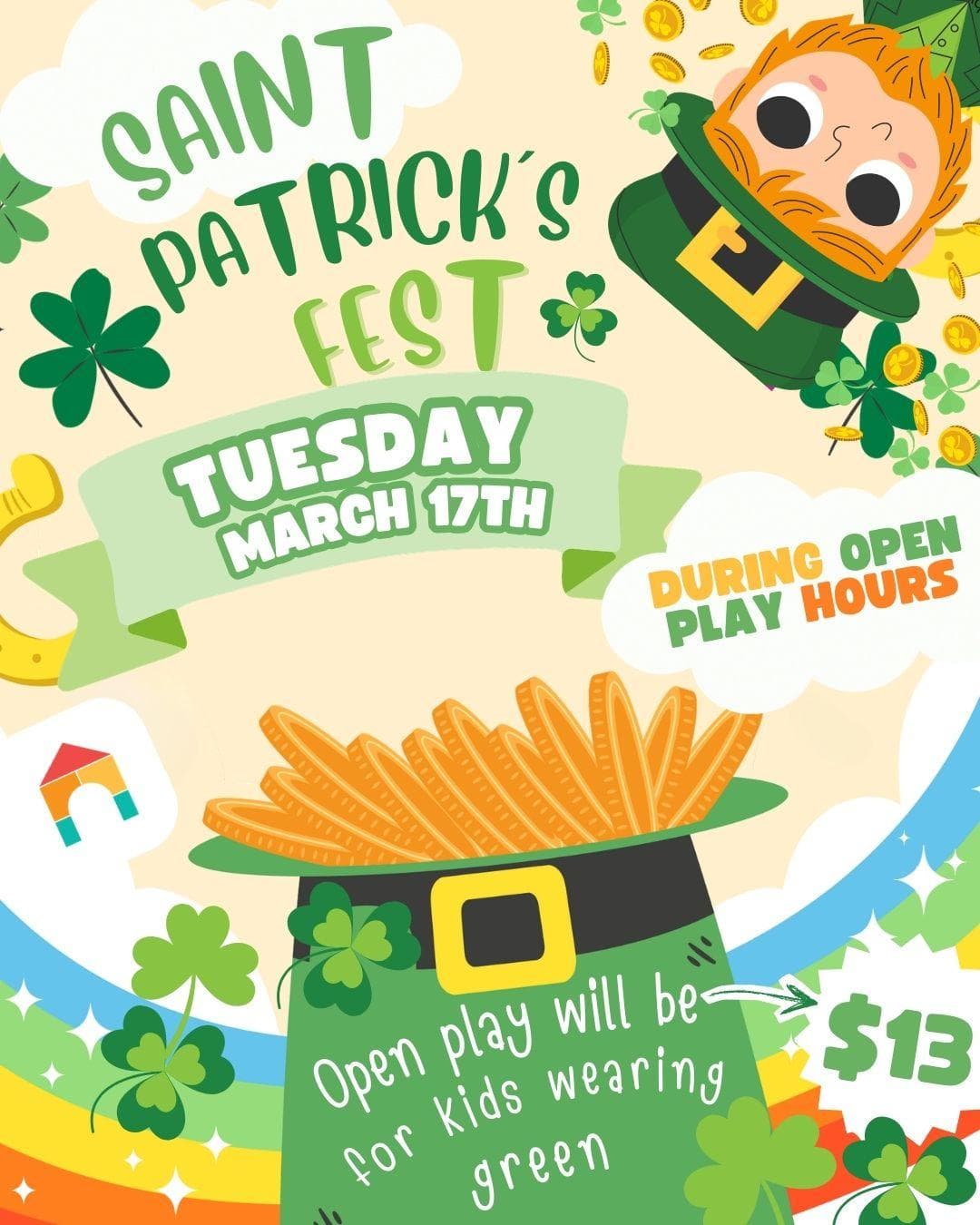 St. Patrick's Day at Kids Hideout