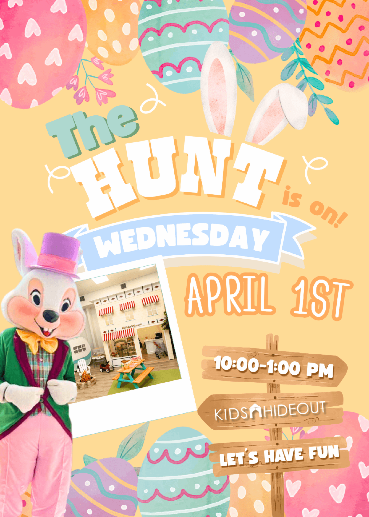 Easter Bunny at Kids Hideout